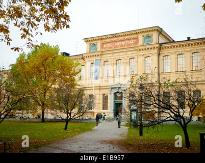 Eine Außenansicht des Kungliga Biblioteket (der schwedischen Nationalbibliothek) in Stockholm, Schweden. Stockfoto