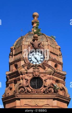 UK, Schottland, Glasgow, Uhrturm, Sauchiehall Street, Stockfoto