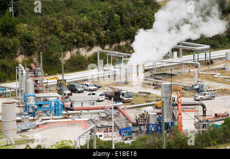 Wairakei geothermische Kraftwerk in Taupo auf der Nordinsel Neuseelands Stockfoto