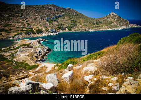 Knidos antike griechische Stadt Ruinen. Datca Halbinsel, Mugla Provinz, Türkei, Asien Stockfoto