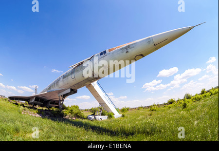 Tupolew Tu-144 Flugzeug war das erste in der Welt Überschall Verkehrsflugzeuge Stockfoto