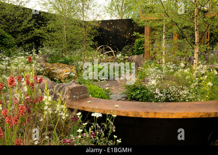 Ein Teil der Vital Erde Night Sky Garden auf der Chelsea Flower Show 2014 Stockfoto