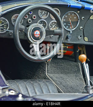 Innere des AC Cobra amerikanisches Auto Stockfoto