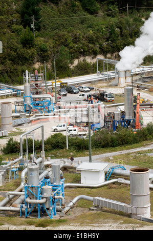 Wairakei geothermische Kraftwerk in Taupo auf der Nordinsel Neuseelands Stockfoto