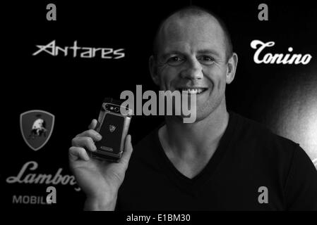 Mayfair, London, UK. 29. Mai 2014. Mike Tindall besucht den Start des Tonino Lamborghini Antares Smartphones bei Nr. 41 Mayfair am 29. Mai 2014 in London, England. Bildnachweis: Siehe Li/Alamy Live News Stockfoto