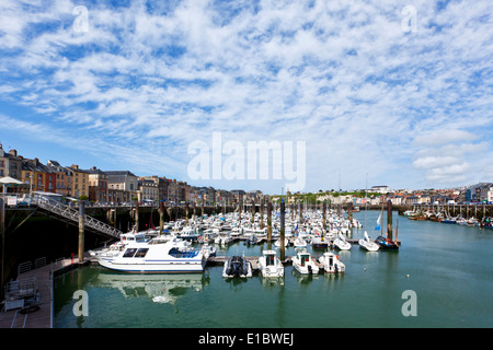 Marina in Dieppe, Normandie, Frankreich Stockfoto