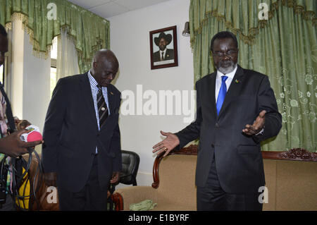 Juba, Süd-Sudan, Afrika. 29. Mai 2014. Zwischenstaatliche Berechtigung auf Entwicklung (IGAD) Sondergesandten für den Südsudan in Mission nach Juba auf die Wiederaufnahme der Friedensgespräche im Südsudan in Addis Abeba ab 5. Juni 2014. Im März, der IGAD gliedsstaaten in Südsudan bereitstellen unbekannte Anzahlen von Truppen aus Äthiopien, Kenia, Ruanda und Burundi zum Schutz der Ölfelder und anderen lebenswichtigen Installationen, die Präsident Salva Kiir Regierung nicht schützen kann. Bildnachweis: ZUMA Press, Inc./Alamy Live-Nachrichten Stockfoto