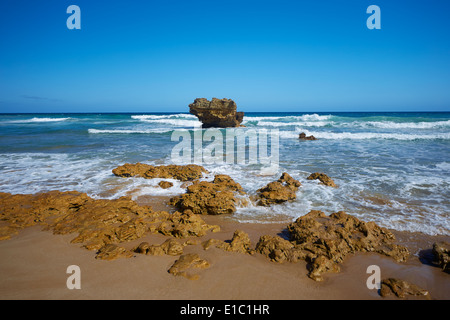 Felsen am Strand Split Point, Airey es Inlet, Great Ocean Road, Victoria Australien. Stockfoto