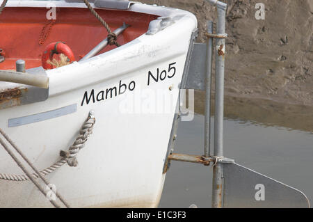 Kleine Boote am Skippool Creek, Fluß Wyre Stockfoto