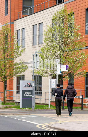 Bach Gebäude, Universität Central Lancashire (UCLAN), Preston City Centre, VEREINIGTES KÖNIGREICH Stockfoto