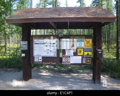 Hauptstadt Verbesserungsprojekt auf Flathead National Forest Stockfoto