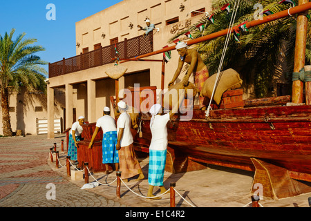 Vereinigte Arabische Emirate, Dubai, Bur Dubai Nachbarschaft, Shindagha-Welterbe-Bereich Stockfoto