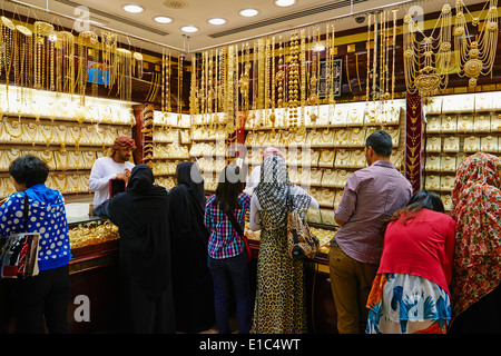 Vereinigte Arabische Emirate, Dubai, Deira Viertel, goldene suq Stockfoto