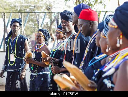 Dakar, Senegal. 23. Mai 2014. Afrikanische Trommler führen bei der ...