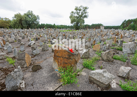 Europa, Polen, Treblinka Vernichtungslager camp, dem zweiten Weltkrieg Gedenkstätte Stockfoto