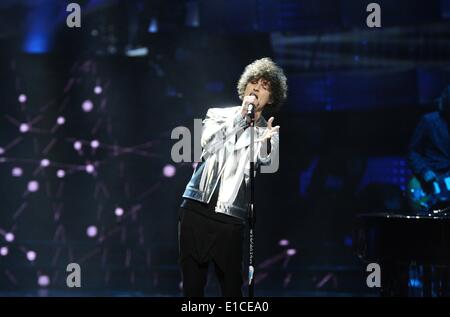 Sopot, Polen 30. Mai 2014 Dawid Podsiadlo führt live auf der Bühne, während das Top Trendy 2014-Festival im Wald Oper Credit: Michal Fludra/Alamy Live News Stockfoto