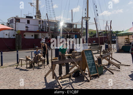 Flensburg, Deutschland. 30. Mai 2014. Eindrücke des ersten Tages des Rum Regatta 2014 Flensburg in Flensburg, Schleswig-Holstein, Nord-Deutschland-Kredit genommen: Björn Deutschmann/Alamy Live News Stockfoto