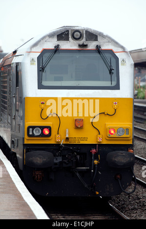 Chiltern Railways Mainline Train Klasse 67 Diesellok, Leamington Spa Station, UK Stockfoto