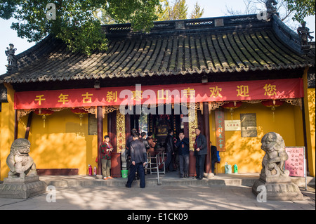 Eingangstor des Hanshan Tempel (Baujahr 502-519), Suzhou der Jiangsu-Provinz, China Stockfoto