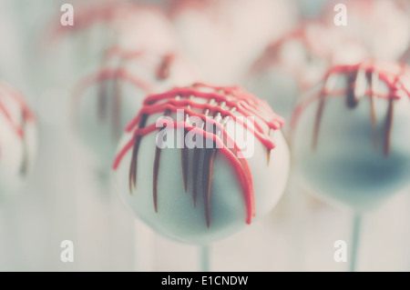 Bunte Wüste Cake Pops Stockfoto