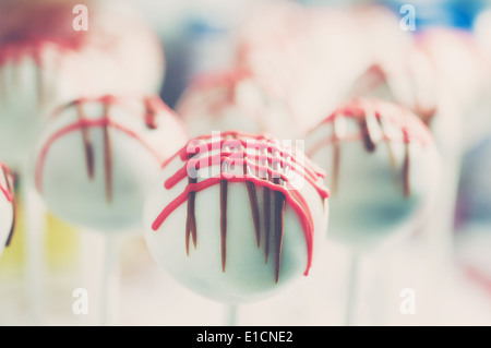 Bunte Wüste Cake Pops Stockfoto