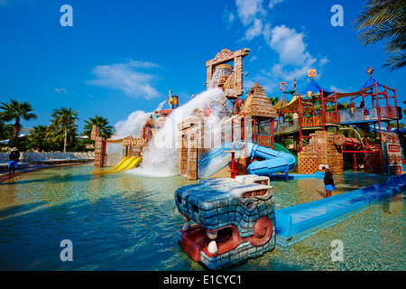 Vereinigte Arabische Emirate, Dubai, The Palm Jumeirah, Aquaventure Wasserpark Stockfoto