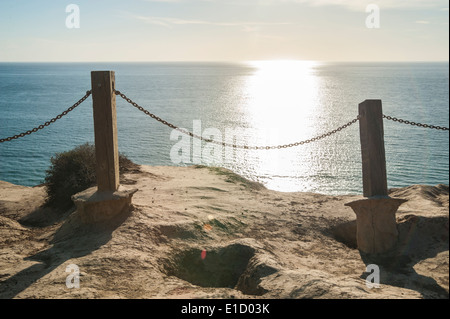 Klippen über Blacks Beach, La Jolla, CA Stockfoto