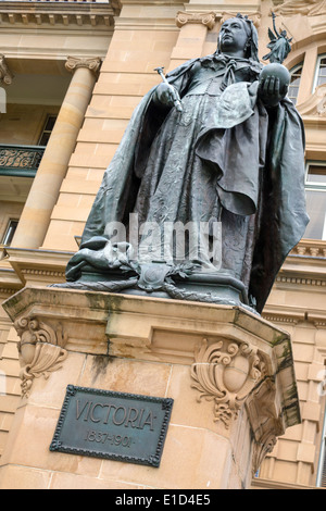 Brisbane Australien, Brisbane Square, Queen Street, Treasury Casino &, Hotel, Gebäude, Statue, Queen Victoria, AU140313056 Stockfoto
