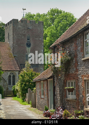 Die hübsche West Sussex Dorf Singleton Stockfoto