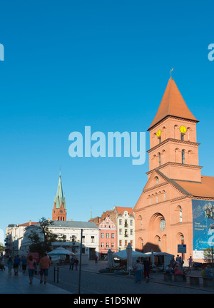 Europa, Polen, Gdansk und Pommern, Torun, UNESCO-mittelalterliche Altstadt, katholische Kirche Stockfoto