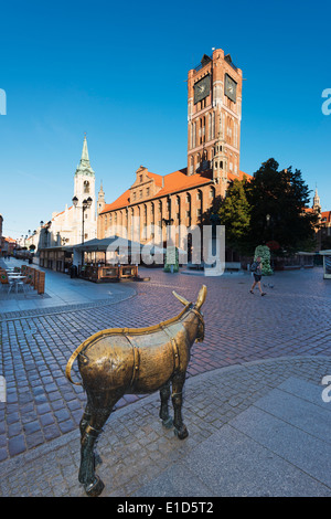 Europa, Polen, Danzig und Pommern, Torun, UNESCO-mittelalterliche Altstadt, altes Rathaus Stockfoto