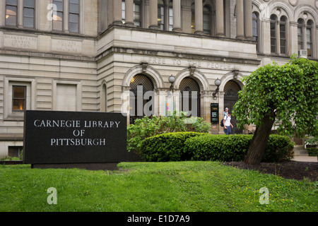 Carnegie-Bibliothek in Pittsburgh PA Stockfoto