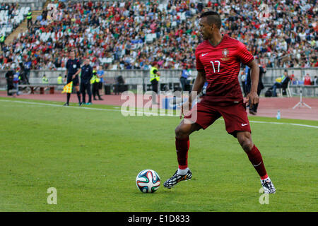 Lissabon, Porrtugal. 31. Mai 2014. Portugal nach vorne Nani (17) während der vorbereitenden Freundschaftsspiel für die Weltmeisterschaft im National Stadium in Lissabon, Portugal, Samstag, 31. Mai 2014. Bildnachweis: Leonardo Mota/Alamy Live-Nachrichten Stockfoto