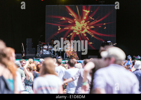 Fatoumata Diawara West vulkanishcer inszenieren Glastonbury Festival 2013 Stockfoto