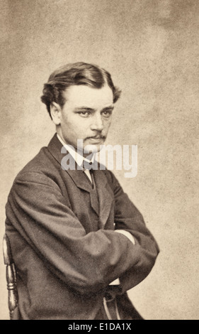 Robert Lincoln, Sohn von Präsident Abraham Lincoln, Brustbild, sitzend, ca. 1865 Stockfoto