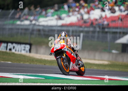 Scarperia, Italien. 31. Mai 2014. DANI PEDROSA Spaniens und Repsol Honda Team fährt beim Qualifying der Moto Gp von Italien in Mugello Circuit. Bildnachweis: James Gasperotti/ZUMA Wire/ZUMAPRESS.com/Alamy Live-Nachrichten Stockfoto