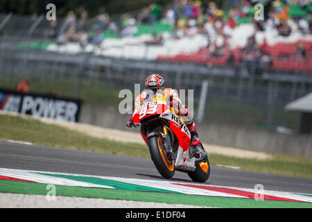 Scarperia, Italien. 31. Mai 2014. MARC MARQUEZ Spaniens und Repsol Honda Team fährt beim Qualifying der Moto Gp von Italien in Mugello Circuit. Bildnachweis: James Gasperotti/ZUMA Wire/ZUMAPRESS.com/Alamy Live-Nachrichten Stockfoto