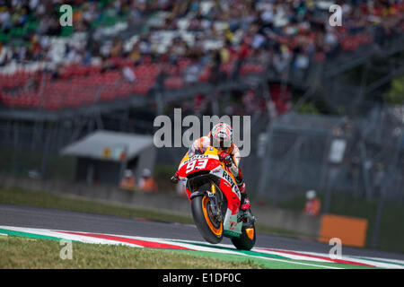 Scarperia, Italien. 31. Mai 2014. MARC MARQUEZ Spaniens und Repsol Honda Team fährt beim Qualifying der Moto Gp von Italien in Mugello Circuit. Bildnachweis: James Gasperotti/ZUMA Wire/ZUMAPRESS.com/Alamy Live-Nachrichten Stockfoto