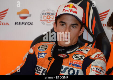 Mugello, Italien. 31. Mai 2014. Marc Marquez(Repsol Honda Team) im Qualifying Session im GP von Italien Credit: Gaetano Piazzolla/Alamy Live News Stockfoto