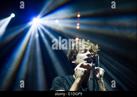 Paolo Nutini bespielt Brighton Centre, Brighton Brighton Centre am 31.05.2014.  Personen im Bild: Paolo Nutini, Paolo Giovanni Nutini. Bild von Julie Edwards Stockfoto