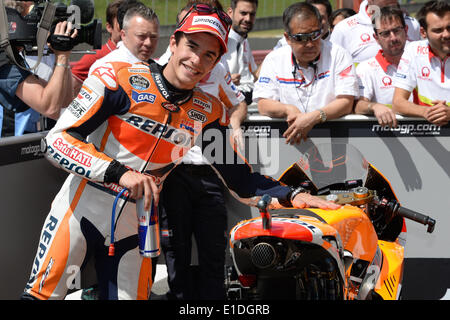 Mugello, Italien. 31. Mai 2014. Marc Marquez(Repsol Honda Team) im Qualifying Session im GP von Italien Credit: Gaetano Piazzolla/Alamy Live News Stockfoto