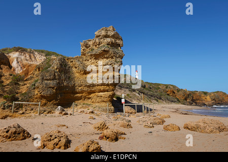 Split Point Beach, Airey es Inlet, Great Ocean Road, New South Wales Australien. Stockfoto