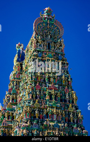 Meenakshi hindu-Tempel in Madurai, Tamil Nadu, Südindien Stockfoto