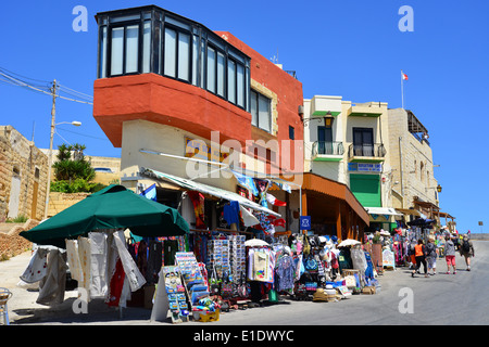 Blaue Grotte Dorfläden, Wied werden-Żurrieq, South Eastern District, Malta Xlokk Region, Republik Malta Stockfoto