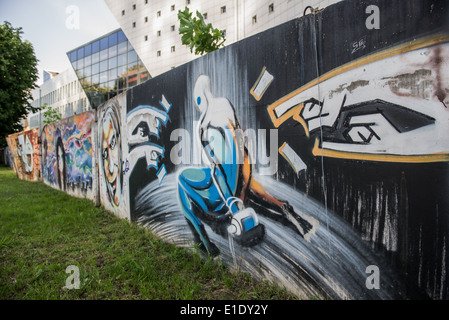 Graffiti in Donezk, Ukraine Stockfoto