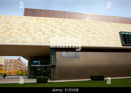 Ein Blick auf das Chazen Museum of Art Gebäude in Madison, Wisconsin Stockfoto