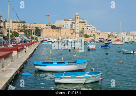 Marsaskala Bucht, Hafen, südlichen Malta, Europa. Stockfoto