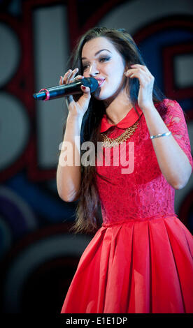 Liverpool, Vereinigtes Königreich. 31. Mai 2014. Tish das Mädchen großen GIG Liverpool Echo Arena Führung 31. kann 2014 Credit: Brian Jordan/Alamy Live News Stockfoto