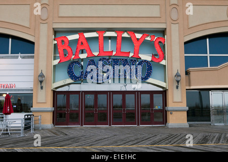 Ein Blick auf die Bally Casino in Atlantic City, New Jersey Stockfoto