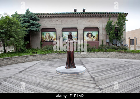 Die Miss America-Statue ist in Atlantic City, New Jersey gesehen. Stockfoto
